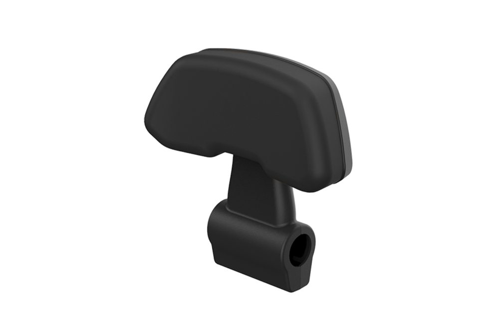 Zwarte rugsteun met zwart kussen