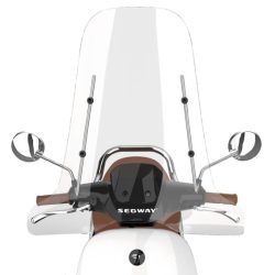 Windscherm met chromen bevestigingsbeugel