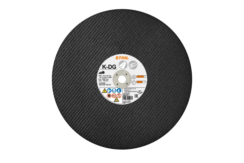 Kunsthars-doorslijpschijf, Ø 350 mm, asfalt, K-DG