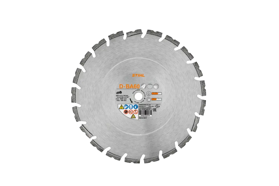 Diamant-doorslijpschijf, Ø 350 mm, universeel, D-BA90